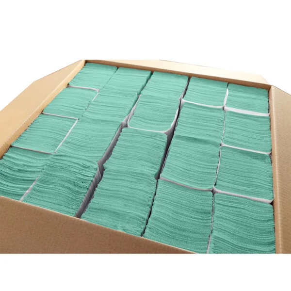 Ręcznik papierowy składany ZZ Zielony 4000 sztuk - obrazek 3