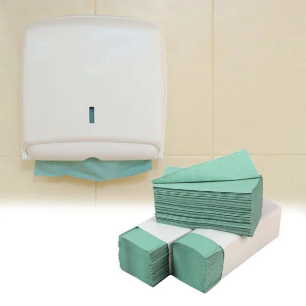 Ręcznik papierowy składany ZZ Zielony 4000 sztuk - obrazek 5
