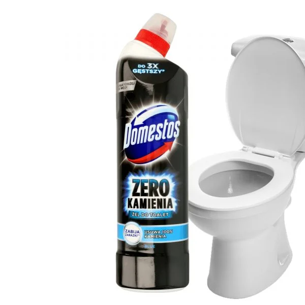Żel do toalet DOMESTOS Zero Kamienia BLUE - 750 ml - obrazek 3