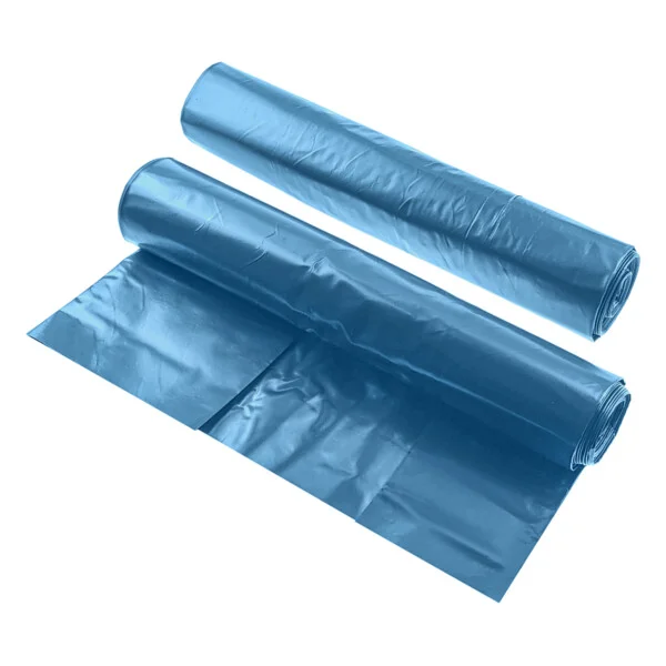 Worki na śmieci LDPE rolka 10 sztuk 240l - Niebieskie