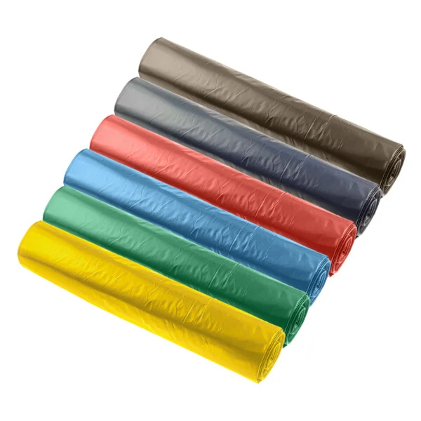 Worki na śmieci LDPE rolka 25 sztuk 120l - Czarne - obrazek 3