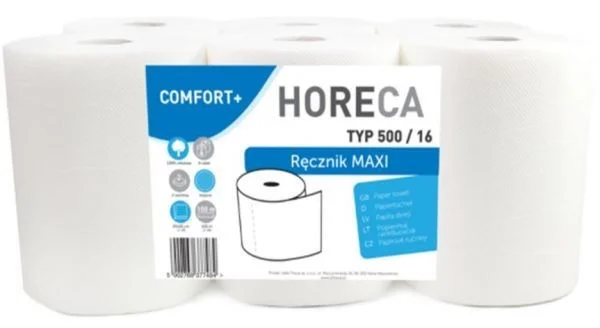 Ręczniki papierowe MAXI 100% celuloza 6 szt białe HORECA