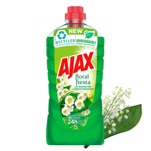 Ajax płyn uniwersalny 1L KONWALIA - obrazek 3