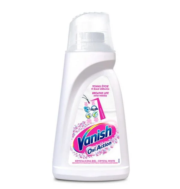 Vanish Oxi Action White 1l płyn do odplamiania tkanin białych