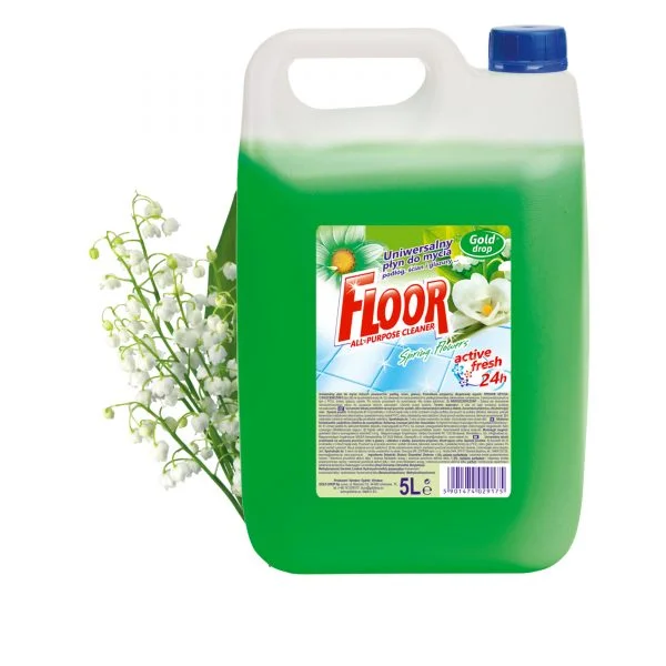 Płyn uniwersalny do podłóg Floor 5l Kwiat Wiosny zielony - obrazek 2