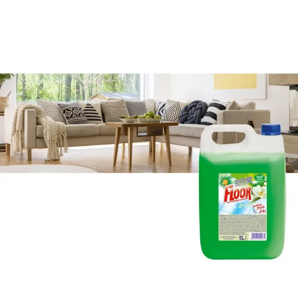 Płyn uniwersalny do podłóg Floor 5l Kwiat Wiosny zielony - obrazek 3