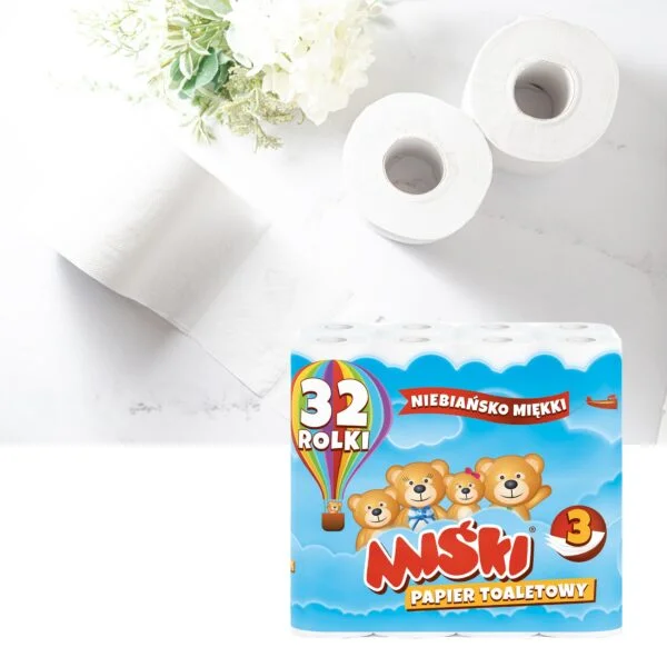 Papier toaletowy MIŚKI 32 ROL 3W - obrazek 4
