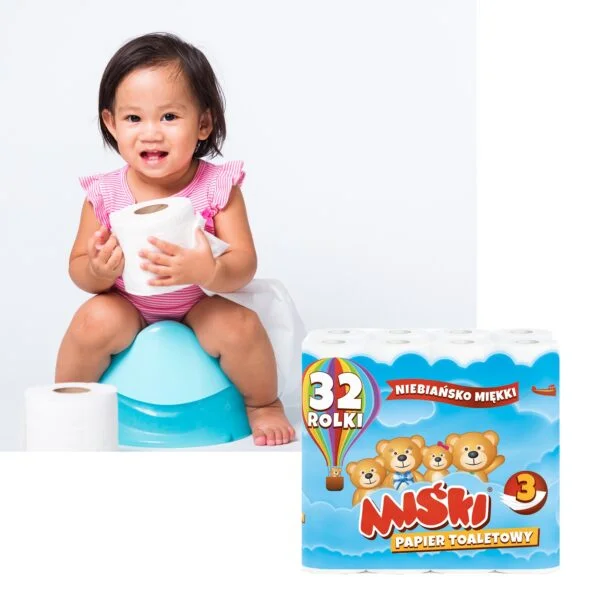 Papier toaletowy MIŚKI 32 ROL 3W - obrazek 3