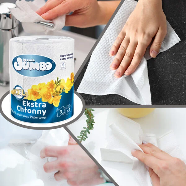 Ręcznik Papierowy SŁONIK JUMBO XXL 3W rol - obrazek 3