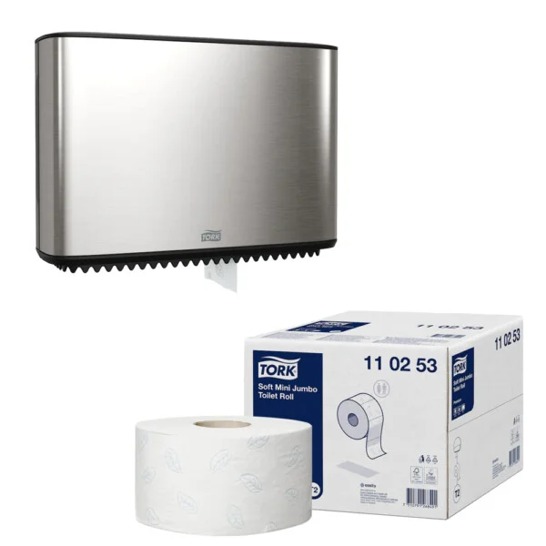 Papier toaletowy Tork Jumbo 110253 Biały 170m PREMIUM - obrazek 4