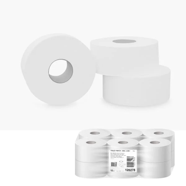 Tork Papier toalet. Mini Jumbo T2 x12 - 170m/rolka, biały 120278 - obrazek 2