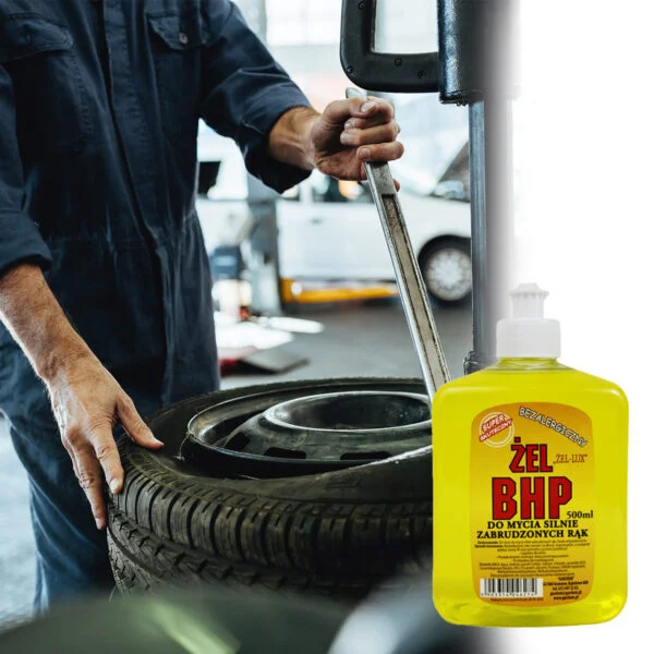 Żel BHP do silnie zabrudzonych rąk  500ml - obrazek 3