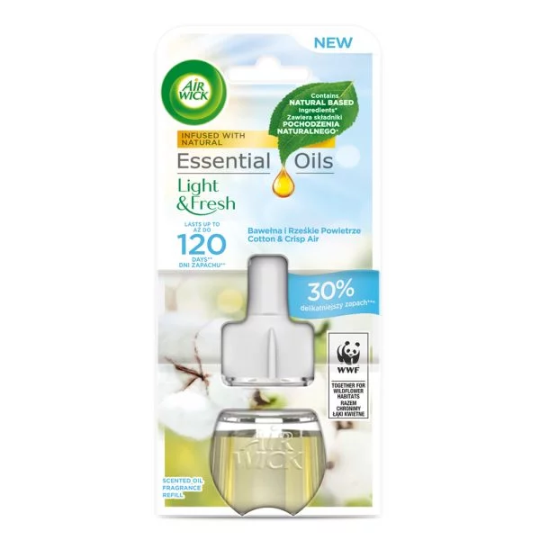 Air wick Electric wkład elektryczny do odświeżacza zapas 19ml Bawełna i świeże powietrze