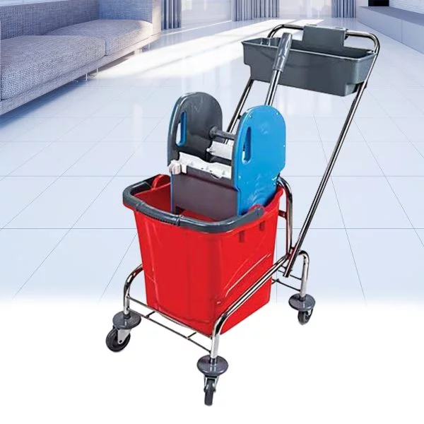 Wózek jednowiaderkowy 23L z prasą szczękową - obrazek 3