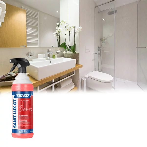 TENZI SANIT LUX GT 1L Płyn do czyszczenia armatury ceramiki ścian fug posadzek - obrazek 3