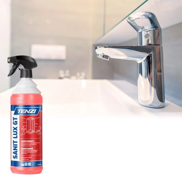 TENZI SANIT LUX GT 1L Płyn do czyszczenia armatury ceramiki ścian fug posadzek - obrazek 2