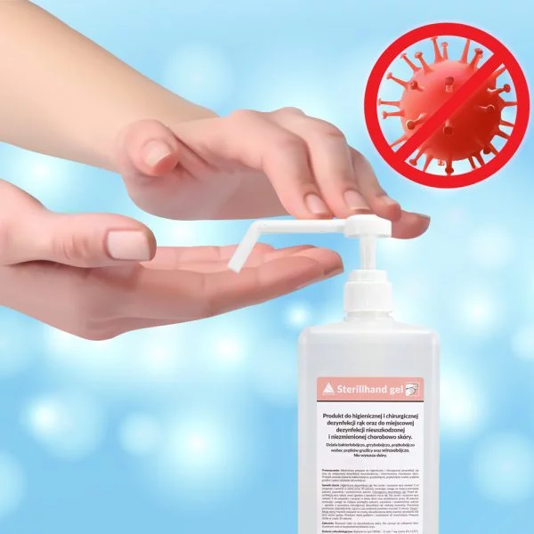 Sterillhand 500ml gel z pompką do dezynfekcji rąk - obrazek 4