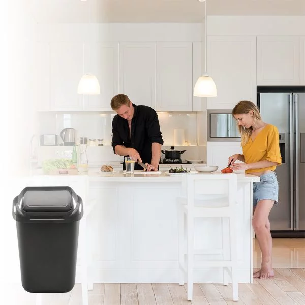 KOSZ NA ŚMIECI   50 LITRÓW GRAFIT - obrazek 3