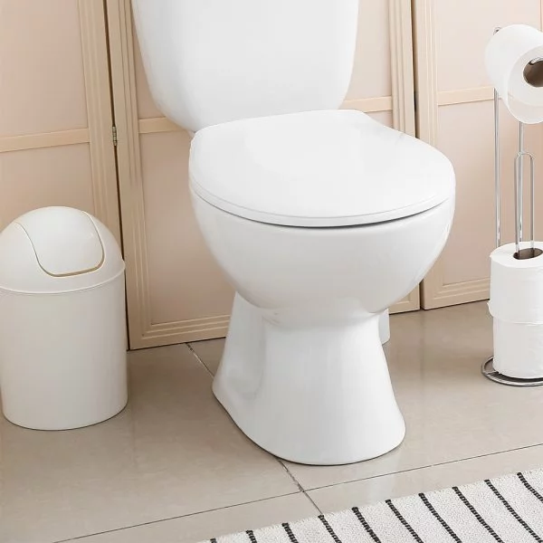 KOSZ NA ŚMIECI UCHYLNY BIAŁY 5L ŁAZIENKOWY - obrazek 3