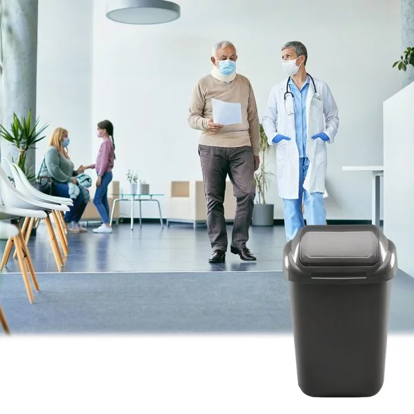 KOSZ pojemnik 30L na śmieci odpady segregacja GRAFIT - obrazek 4