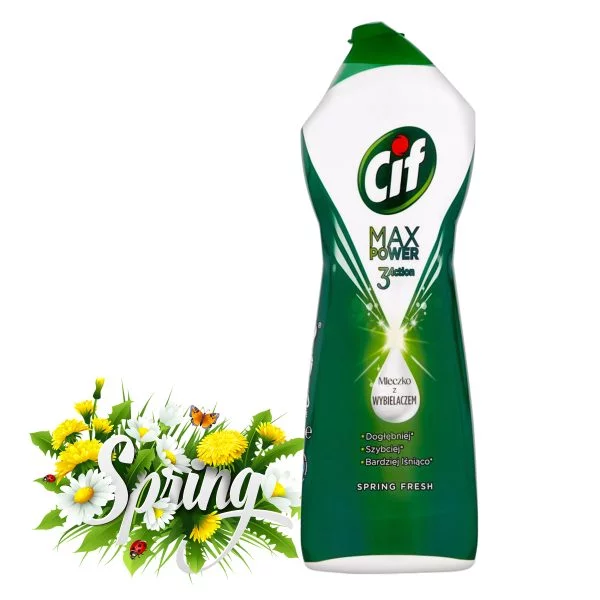 CIF MAX POWER SPRING MLECZKO Z WYBIELACZEM 1001G - obrazek 2