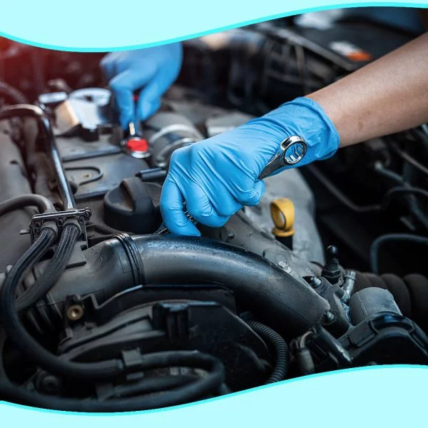 RĘKAWICZKI NITRYLOWE NIEBIESKIE BEZPUDROWE HYGISUN , Rozmiar XL - obrazek 5