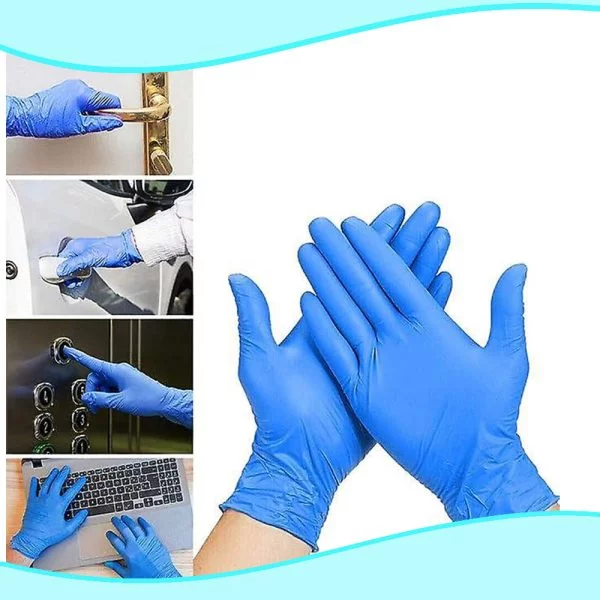 RĘKAWICZKI NITRYLOWE NIEBIESKIE BEZPUDROWE HYGISUN , Rozmiar XL - obrazek 6