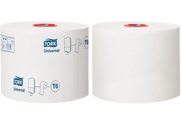 Papier toaletowy Tork Mid-size 127540 biały  System T6 - obrazek 2