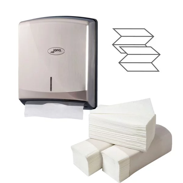 RĘCZNIK ZZ CELULOZA 2 warstwy  SMART  3000szt  23x21cm - obrazek 4