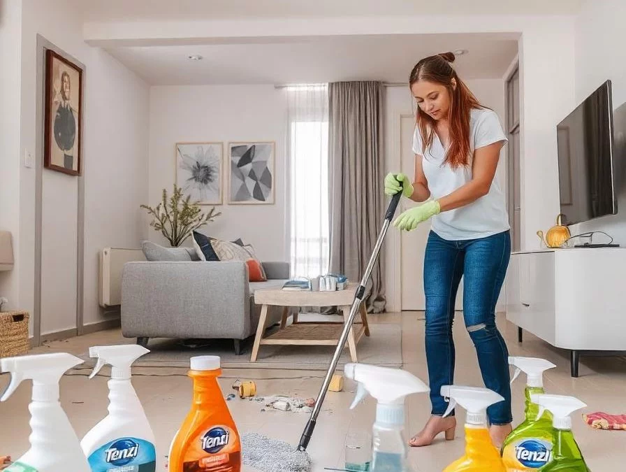 Sprzątanie po remoncie z produktami Tenzi